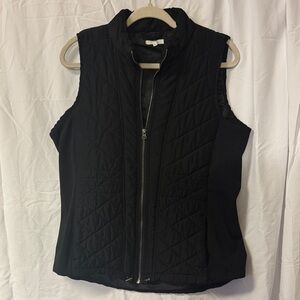 Maurices Black Quilted Vest